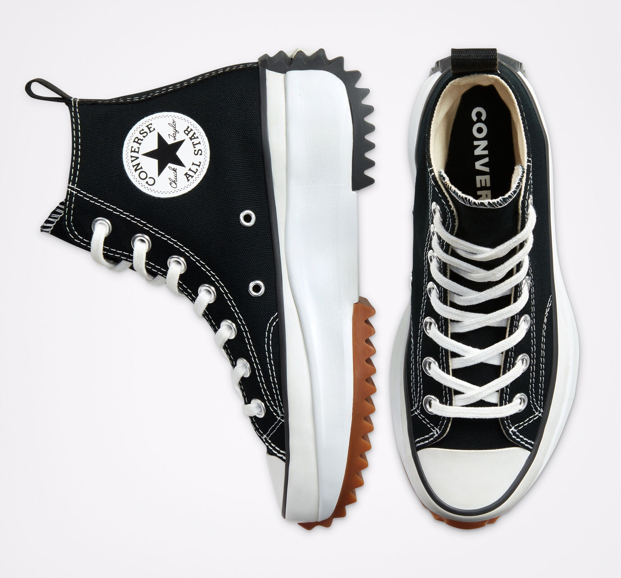 converse run star hike black